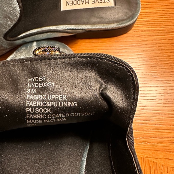 Steve Madden Velvet Beaded Slide - Picture 6 of 7